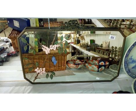 A decorated mirror