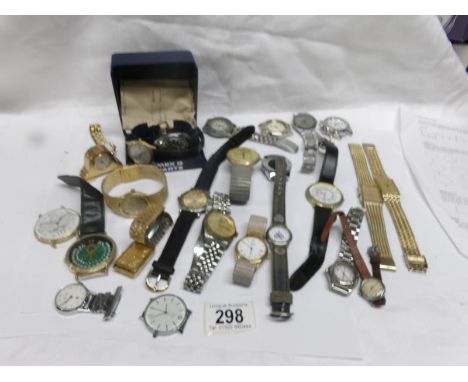 A large mixed lot of watches including 1981 Timex Quartz in full working order and with service history