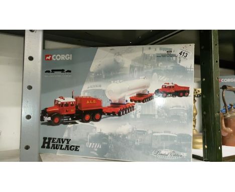 A boxed Corgi heavy haulage 31013 Scammell contractor