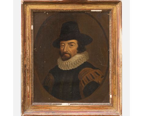 Frans Pourbus (1569-1629)-follower , Portrait of a King , Henri IV King of France 1553-1610), portrait in oval , oil on canva