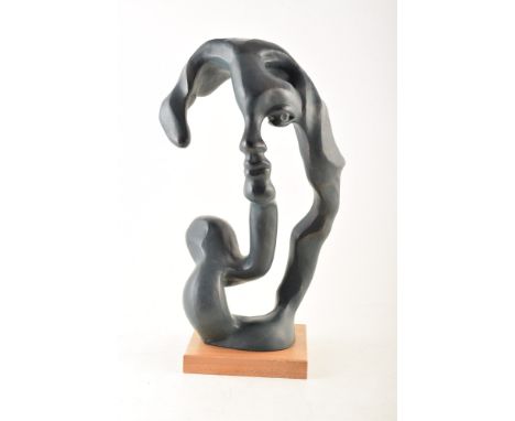 Reproduction of Klara Sever's surrealist sculpture 'Portrait of a Woman', reproduced by Austin. Prod 1979 in bronzed resin. D