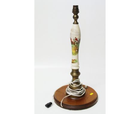 A table lamp in the form of a beer pump Condition reports cannot be done for our Interiors sales.