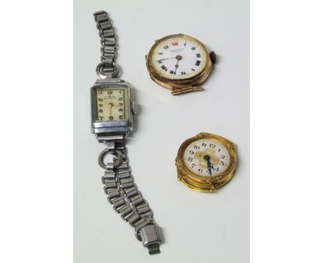 Two vintage ladies' 9ct gold watched and a ladies' Avia stainless steel watch Condition reports cannot be done for our Interi