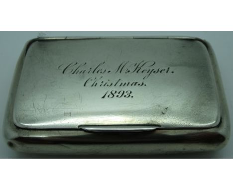 Silver snuff box 