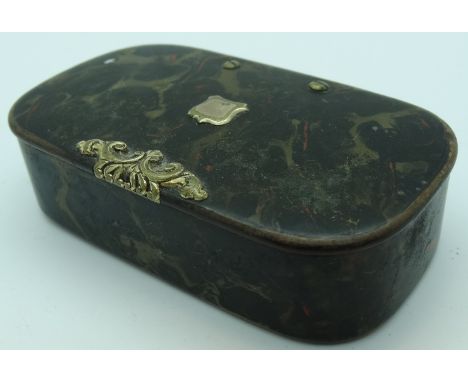 Papier mache snuff box 
