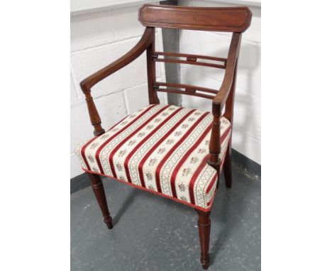 Mahogany carver chair (purchased from Bude Castle Auction 1950's) 