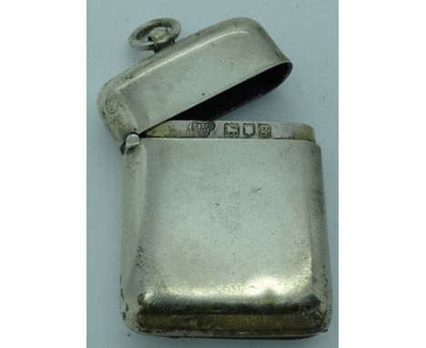 Silver Vesta case C S & Co 