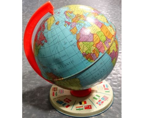 1950's Child's tinplate table globe 