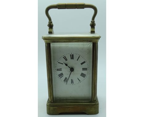 French brass carriage clock 