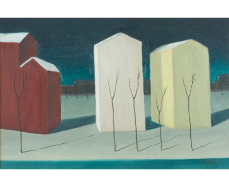 ANTENORE MAGRI(Ferrara 1907- 1978)Paesaggio, 1969Olio su tela cm 40x60Firma al fronteOpera in cornice