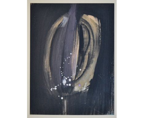 ALBERTO ABBATI(Faenza 1923 - Bologna 2011)Senza titolo, Tecnica mista su carta cm 26,5x20,5Firma al fronteOpera in cornice