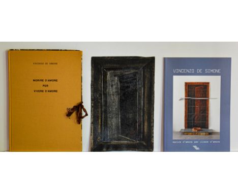 VINCENZO DE SIMONE(Roccarainola 1939- Milano 2020)Morire d'amore per vivere d'amoreLibro d'artista, performance in due atti d