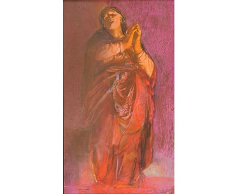 IVANO FABBRI (FABBRIANO)(Ferrara 1936 - 2019)Immagine sacra, 1981Tecnica mista su carta cm 56x32Firma e anno al fronteOpera i