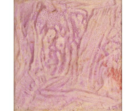 PAOLO PASOTTO(Bologna 1930 - 2015)Senza titolo, 2003Olio su tela applicato su tavola di legno cm 56x57Firma e datazione al fr