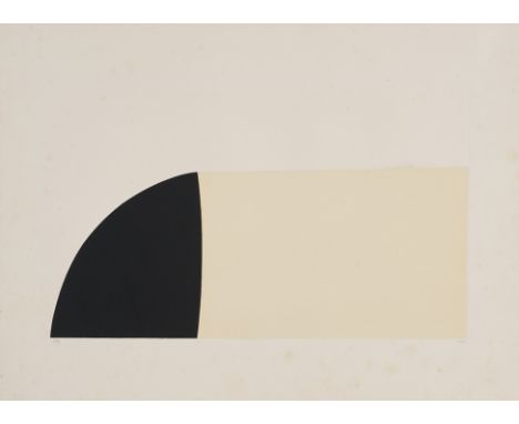 ALBERTO BURRI(Città di Castello 1915-Nizza 1995)Bianchi e neri ll-F, 1969Litografia calcografia collage, Es. 69/90Lastra cm 3