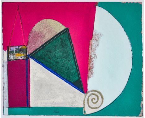 WALTER FUSI(Udine 1924 - 2013)Senza titoloTecnica mista (olio e sabbia) su cartoncino cm 50x70Firma in basso al centroOpera i
