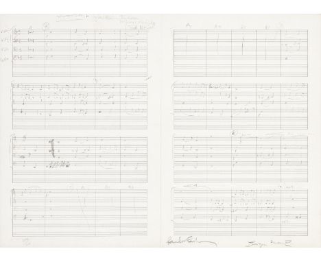 The Beatles/Paul McCartney: A Limited Edition Lithograph of the Music Score for Yesterday,1965,signed by Paul McCartney and G