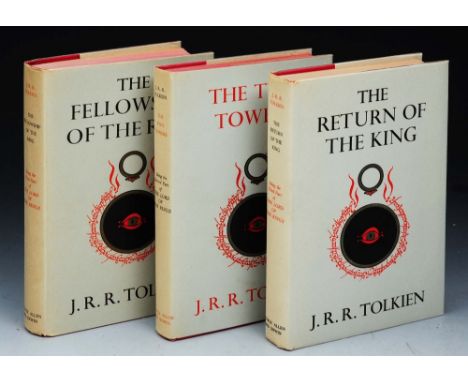TOLKEIN, J.R.R. Lord of the Rings Trilogy The Fellowship of the Ring. 1st Ed. 13th imp 1963, The Two Towers. 1st Ed. 12th imp