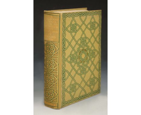 SHAW, George Bernard, The Intelligent Woman's Guide to Socialism and Capitalism, Constable, 1928. 1st edn. 4to. Glt. Dec. cl.