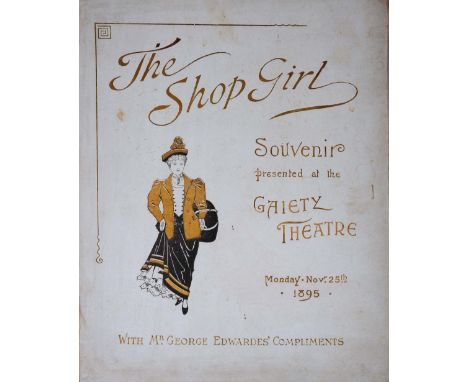 The Shop Girl (A musical comedy by Dam & Ross). A Souvenir Folio containing 12 solid-chrome process images celebrating the 1s