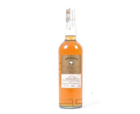 A single bottle of Aberlour Millennium 2000 Malt Scotch Whisky Distilled in 1989 &amp; reserved for Ritz Family. 70cl 40%.