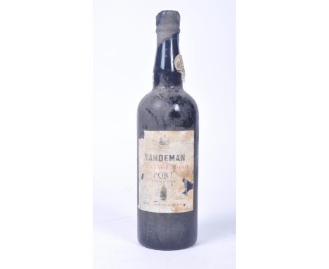 A bottle of Sandeman 1960 vintage port.