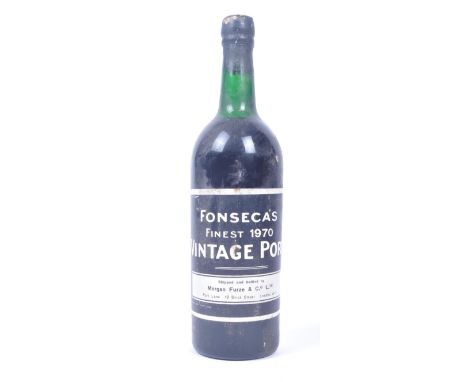A bottle of Fonseca's Finest 1970 Vintage Port shipped &amp; bottled by Morgan Furze &amp; Co. Ltd.