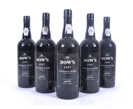A half case of Dow's 1997 vintage port. Bottled in 1999.&nbsp;Country: Portugal. Region: Douro. Grape Variety: Touriga Nacion