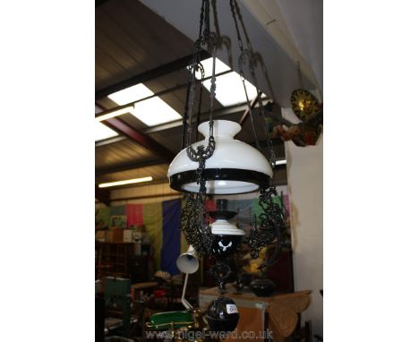 A large oil lamp style Light fitting.