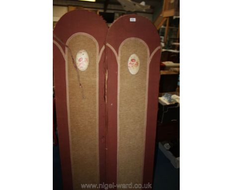 An Edwardian four panel Screen.