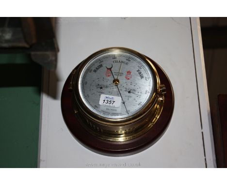 A ships Weather Master barometer by Sewills of Liverpool.