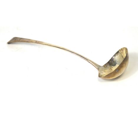 A George III hallmarked silver ladle, approx weight 5.5ozt.