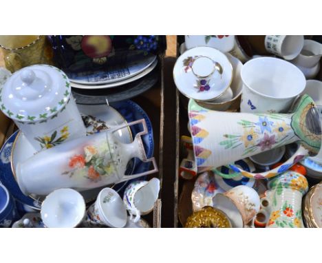 A quantity of decorative ceramics and teaware to include Aynsley, a Royal Worcester 'Sweet Dreams' figure, decorative plates,