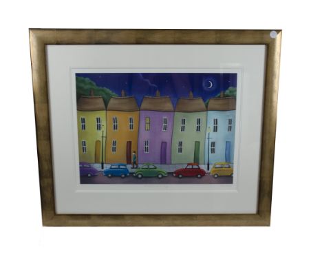 Paul Horton (1958-) limited edition print on paper, 'At the End of the Day', signed and titled in pencil 60/195, 58 cm x 42 c