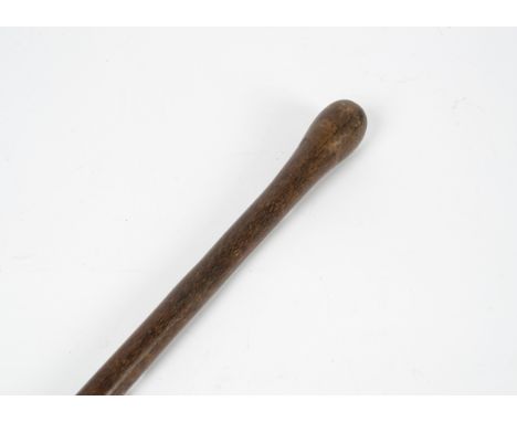 An interesting Asian palm wood walking stick 93cm long,