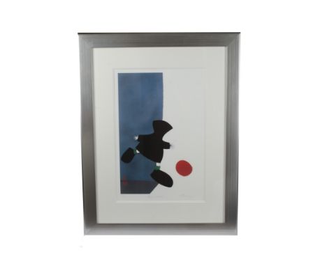 Mackenzie Thorpe (1956-present) limited edition print on paper, 'Boy and Ball', signed and titled in pencil (lower right), 66