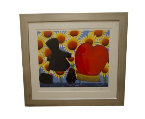 Mackenzie Thorpe (1956-present) limited edition print on paper, 'The Bearer of Love', signed and titled in pencil (lower righ