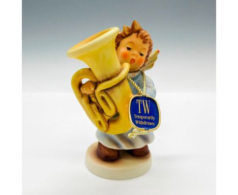 Adorable child figural holding tuba. Hummel Goebel tag - Temporarily Withdrawn. Goebel backstamp. Issued: 2000 - 2008Dimensio