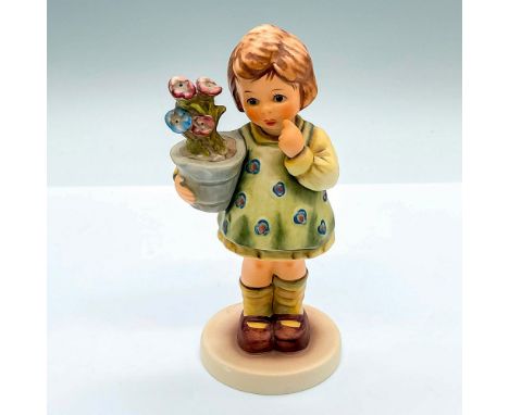 Exclusive edition hand painted figure of a young girl with a potted flowers. Celebrating the anniversary of the 1985 molded d
