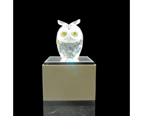 Part of the Woodlands Friends group. Clear faceted body, frosted face with amber crystal eyes. Swarovski backstamp. 763606000
