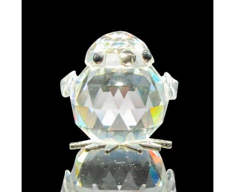 Adorable, faceted body with metal feet, beak and black crystal eyes. Swarovski backstamp. 7651020000. This item has its origi