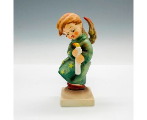 Hand painted porcelain, matte finish. Impressed M.I. Hummel to base. Goebel backstamp. Issued: 1979 - 1990Dimensions: 1.5"L x