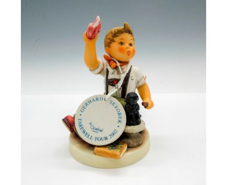 Posed figural sculpting a figurine. Porcelain tag Gerhard Skrobek Farewell Tour 2002. Limited edition 4725 of 8000. Piece sig