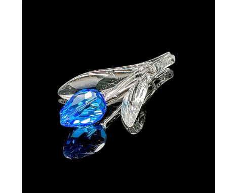Lead crystal SCS renewal gift made with blue colored and clear crystal. Swarovski etched backstamp. This item has its origina