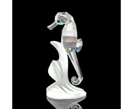 Part of the Aquatic Worlds group. Clear faceted body with black crystal eyes on frosted base. Swarovski backstamp. 7614080000