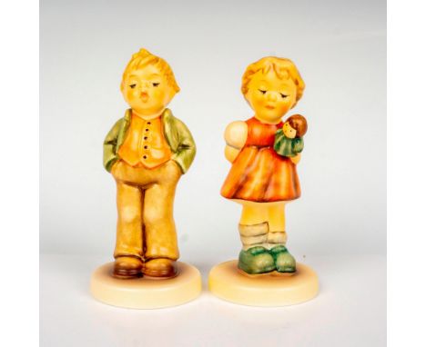 Hand painted in matte finish entitled Puppet Princess and Steadfast Soprano. Hummel M. I. Hummel impressed backstamp. Goebel 