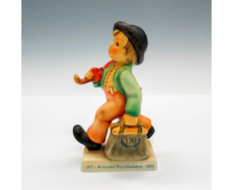 Hand painted figural colored in pastels, carrying bag numbered 130. Goebel backstamp. Issued: 1871 - 2001Dimensions: 2.75"L x