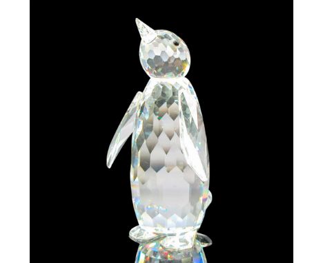 Part of the Kingdom of Ice and Snow group. Clear faceted body with black crystal eyes. Swarovski backstamp. 7643085000. This 