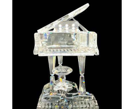 Lead crystal part of the Cheerful Times series, made from fully faceted crystal. Swarovski etched backstamp. Piano measures: 