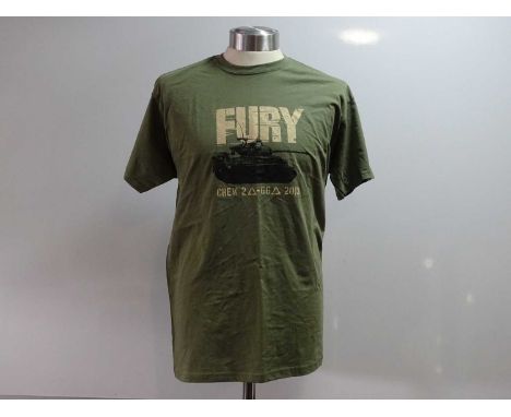 A group of 4 production crew clothing items for FURY and BAND OF BROTHERS comprising FURY (black crew cap and short sleeve 'X